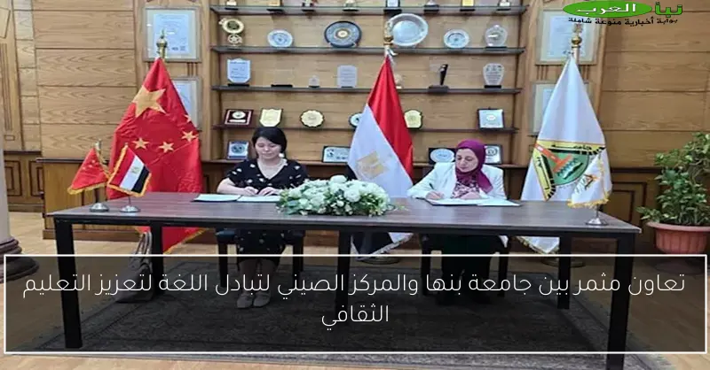 تعاون مثمر بين جامعة بنها والمركز الصيني لتبادل اللغة لتعزيز التعليم الثقافي