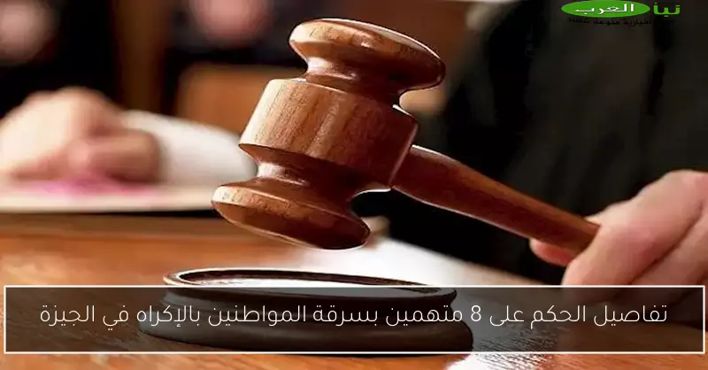 تفاصيل الحكم على 8 متهمين بسرقة المواطنين بالإكراه في الجيزة