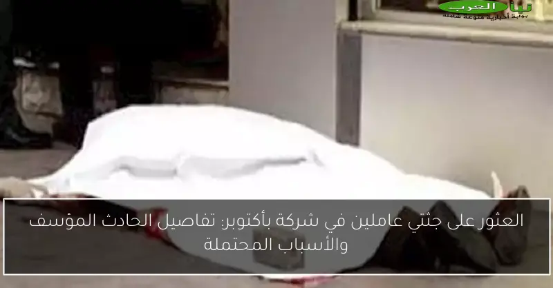 العثور على جثتي عاملين في شركة بأكتوبر: تفاصيل الحادث المؤسف والأسباب المحتملة