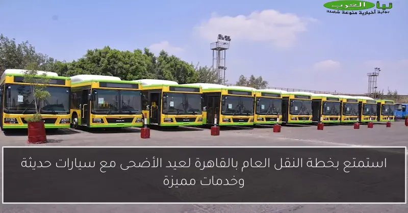 استمتع بخطة النقل العام بالقاهرة لعيد الأضحى مع سيارات حديثة وخدمات مميزة