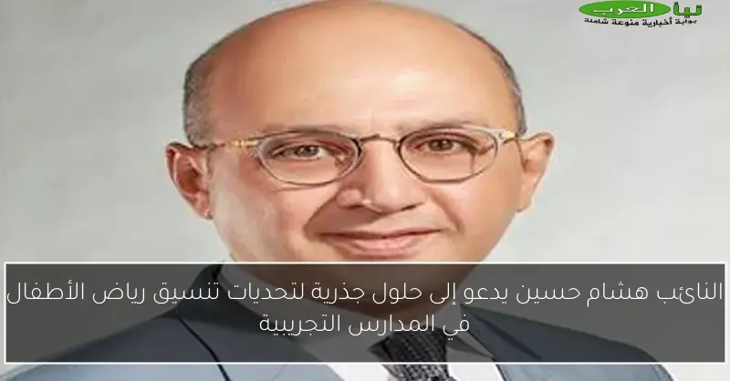 النائب هشام حسين يدعو إلى حلول جذرية لتحديات تنسيق رياض الأطفال في المدارس التجريبية