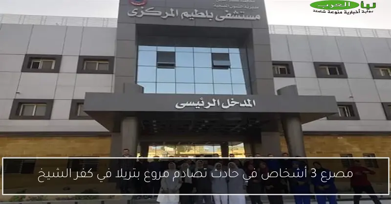 مصرع 3 أشخاص في حادث تصادم مروع بتريلا في كفر الشيخ