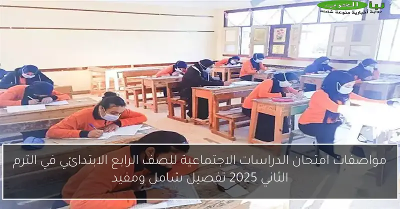 مواصفات امتحان الدراسات الاجتماعية للصف الرابع الابتدائي في الترم الثاني 2025 تفصيل شامل ومفيد