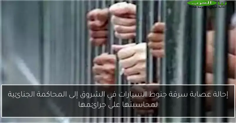 إحالة عصابة سرقة جنوط السيارات في الشروق إلى المحاكمة الجنائية لمحاسبتها على جرائمها