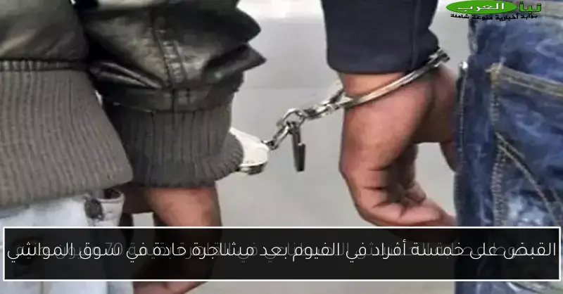 القبض على خمسة أفراد في الفيوم بعد مشاجرة حادة في سوق المواشي