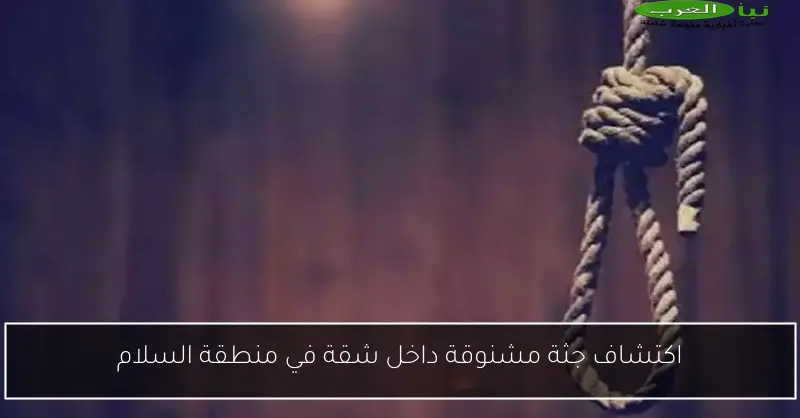 اكتشاف جثة مشنوقة داخل شقة في منطقة السلام