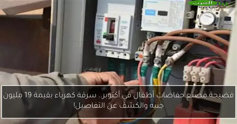 فضيحة مصنع حفاضات أطفال في أكتوبر.. سرقة كهرباء بقيمة 19 مليون جنيه والكشف عن التفاصيل!