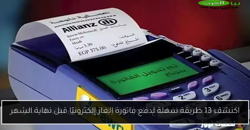 اكتشف 13 طريقة سهلة لدفع فاتورة الغاز إلكترونيًا قبل نهاية الشهر