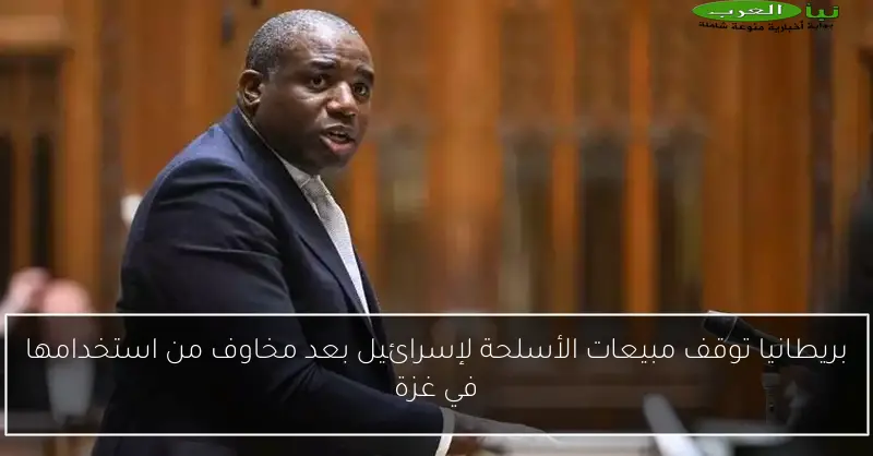 بريطانيا توقف مبيعات الأسلحة لإسرائيل بعد مخاوف من استخدامها في غزة