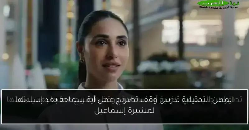 المهن التمثيلية تدرس وقف تصريح عمل آية سماحة بعد إساءتها لمشيرة إسماعيل