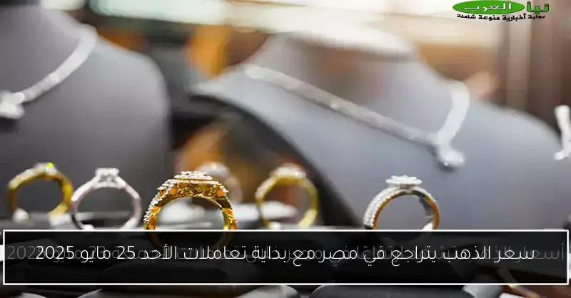 سعر الذهب يتراجع في مصر مع بداية تعاملات الأحد 25 مايو 2025
