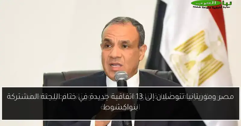 مصر وموريتانيا تتوصلان إلى 13 اتفاقية جديدة في ختام اللجنة المشتركة بنواكشوط