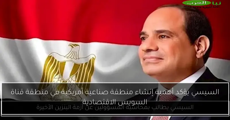 السيسي يؤكد أهمية إنشاء منطقة صناعية أمريكية في منطقة قناة السويس الاقتصادية
