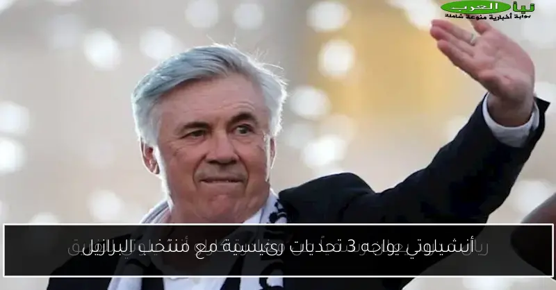 أنشيلوتي يواجه 3 تحديات رئيسية مع منتخب البرازيل
