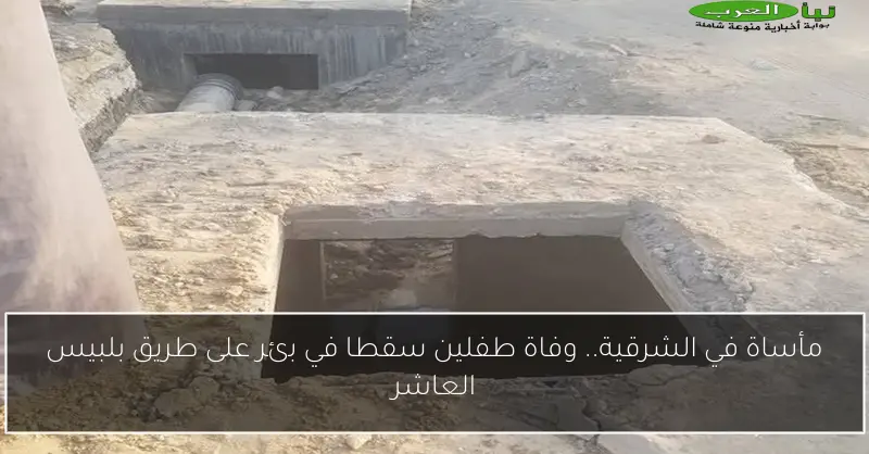 مأساة في الشرقية.. وفاة طفلين سقطا في بئر على طريق بلبيس العاشر