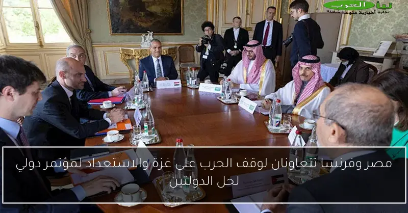 مصر وفرنسا تتعاونان لوقف الحرب على غزة والاستعداد لمؤتمر دولي لحل الدولتين