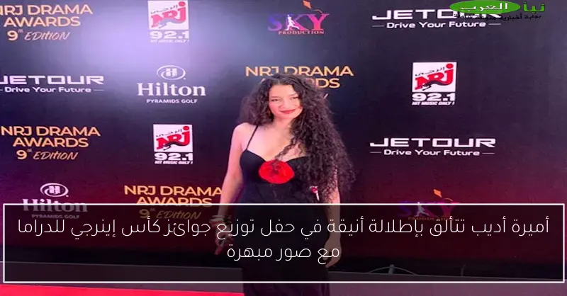 أميرة أديب تتألق بإطلالة أنيقة في حفل توزيع جوائز كأس إينرجي للدراما مع صور مبهرة