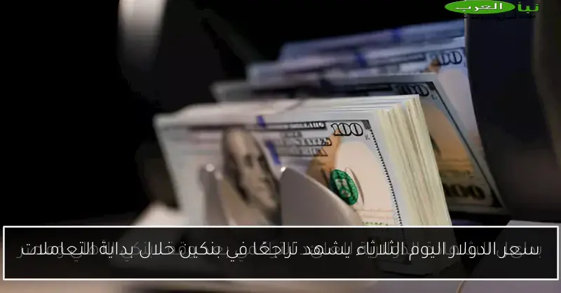 سعر الدولار اليوم الثلاثاء يشهد تراجعًا في بنكين خلال بداية التعاملات