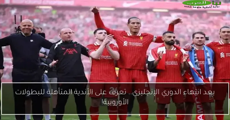 بعد انتهاء الدوري الإنجليزي.. تعرف على الأندية المتأهلة للبطولات الأوروبية!