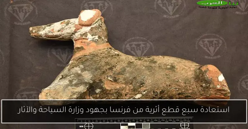 استعادة سبع قطع أثرية من فرنسا بجهود وزارة السياحة والآثار
