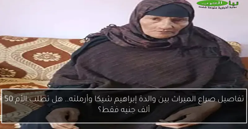 تفاصيل صراع الميراث بين والدة إبراهيم شيكا وأرملته.. هل تطلب الأم 50 ألف جنيه فقط؟