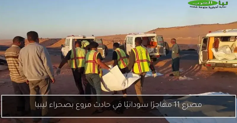 مصرع 11 مهاجرًا سودانيًا في حادث مروع بصحراء ليبيا
