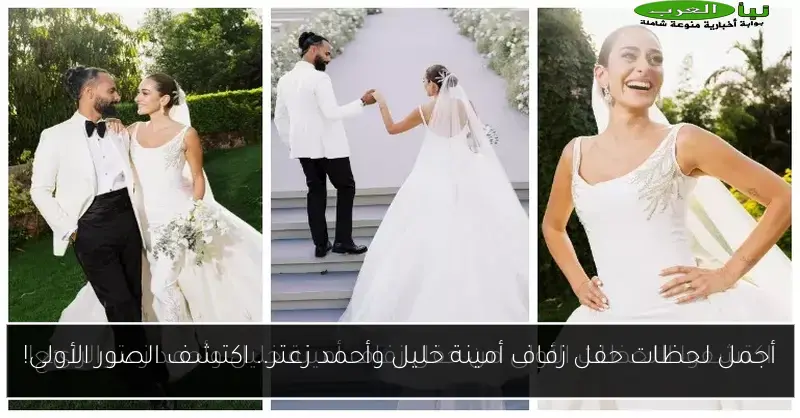 أجمل لحظات حفل زفاف أمينة خليل وأحمد زعتر.. اكتشف الصور الأولى!