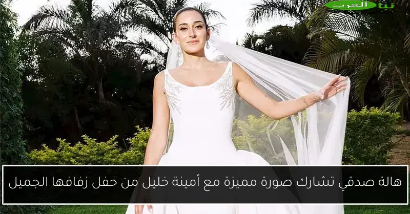 هالة صدقي تشارك صورة مميزة مع أمينة خليل من حفل زفافها الجميل