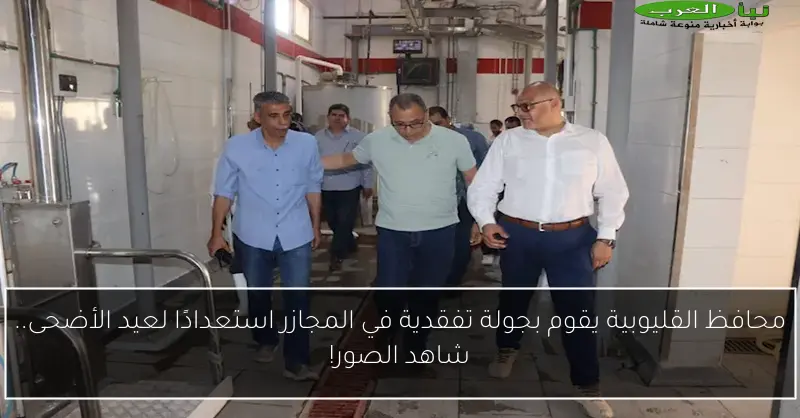 محافظ القليوبية يقوم بجولة تفقدية في المجازر استعدادًا لعيد الأضحى.. شاهد الصور!
