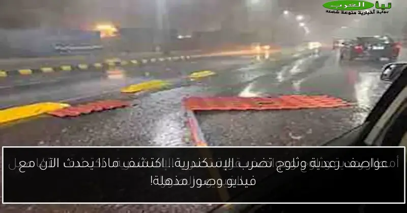 عواصف رعدية وثلوج تضرب الإسكندرية.. اكتشف ماذا يحدث الآن مع فيديو وصور مذهلة!