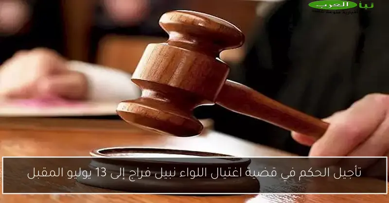 تأجيل الحكم في قضية اغتيال اللواء نبيل فراج إلى 13 يوليو المقبل