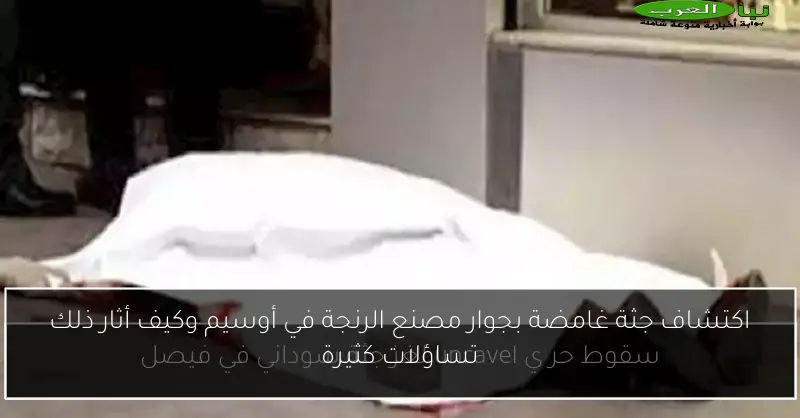 اكتشاف جثة غامضة بجوار مصنع الرنجة في أوسيم وكيف أثار ذلك تساؤلات كثيرة