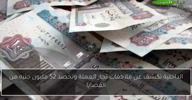 الداخلية تكشف عن ملاحقات تجار العملة وتحصد 52 مليون جنيه من القضايا