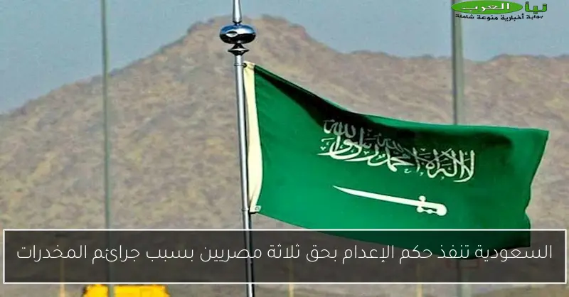 السعودية تنفذ حكم الإعدام بحق ثلاثة مصريين بسبب جرائم المخدرات
