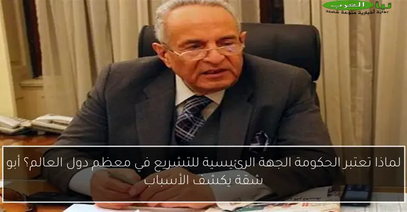 لماذا تعتبر الحكومة الجهة الرئيسية للتشريع في معظم دول العالم؟ أبو شقة يكشف الأسباب