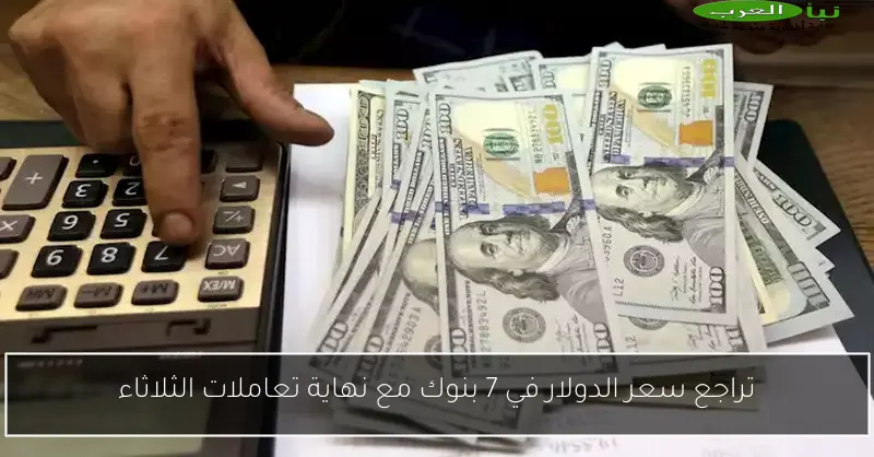 تراجع سعر الدولار في 7 بنوك مع نهاية تعاملات الثلاثاء