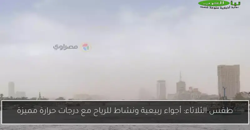 طقس الثلاثاء: أجواء ربيعية ونشاط للرياح مع درجات حرارة مميزة