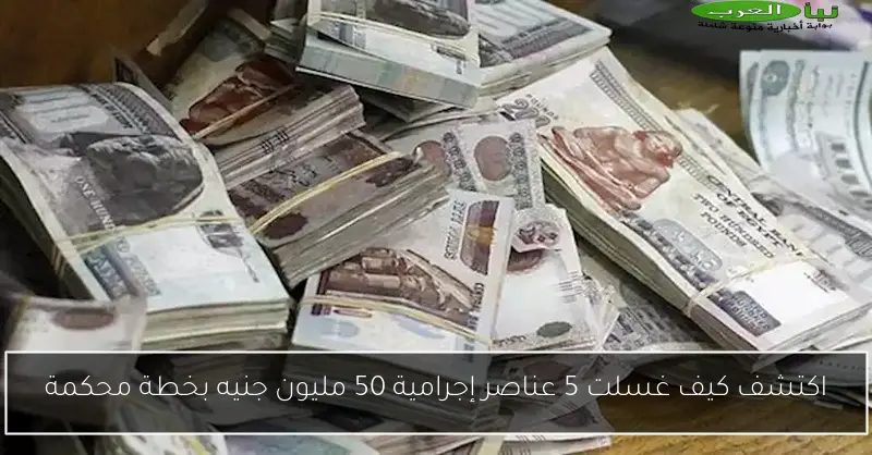 اكتشف كيف غسلت 5 عناصر إجرامية 50 مليون جنيه بخطة محكمة