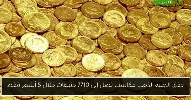 حقق الجنيه الذهب مكاسب تصل إلى 7710 جنيهات خلال 5 أشهر فقط