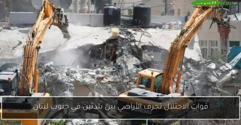 قوات الاحتلال تجرف الأراضي بين بلدتين في جنوب لبنان