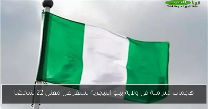 هجمات متزامنة في ولاية بينو النيجرية تسفر عن مقتل 22 شخصًا