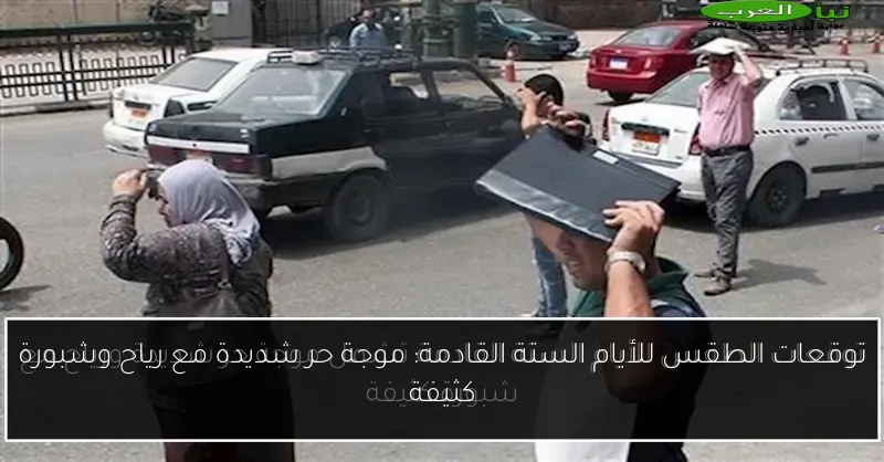توقعات الطقس للأيام الستة القادمة: موجة حر شديدة مع رياح وشبورة كثيفة