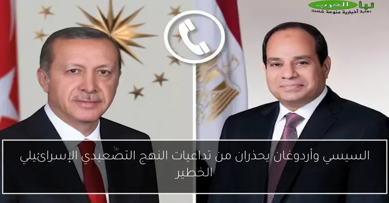 السيسي وأردوغان يحذران من تداعيات النهج التصعيدي الإسرائيلي الخطير