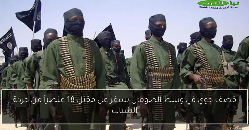 قصف جوي في وسط الصومال يسفر عن مقتل 18 عنصراً من حركة الشباب