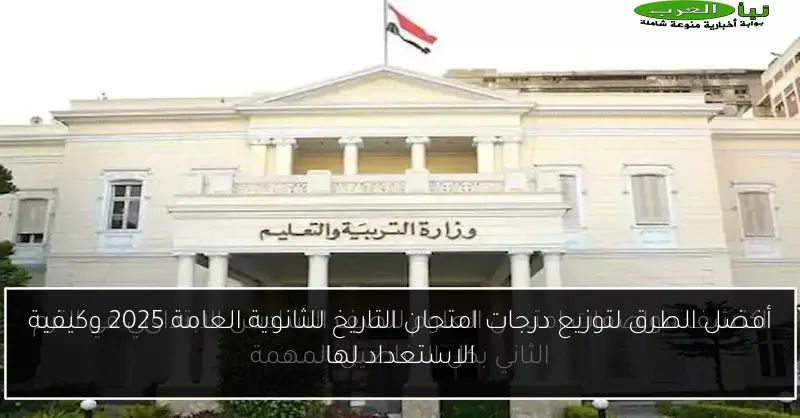 أفضل الطرق لتوزيع درجات امتحان التاريخ للثانوية العامة 2025 وكيفية الاستعداد لها