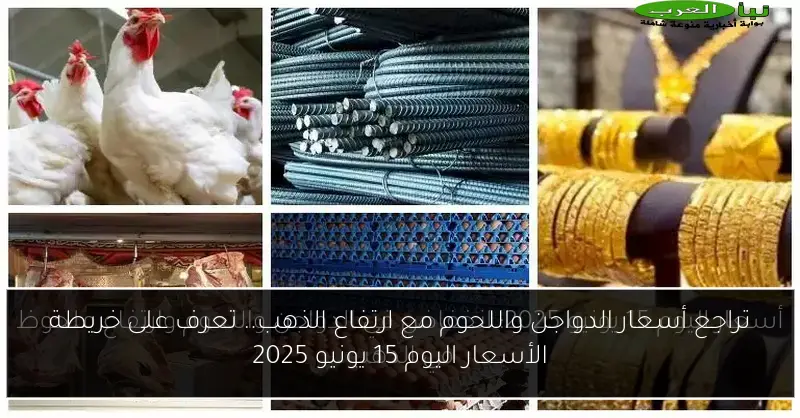 تراجع أسعار الدواجن واللحوم مع ارتفاع الذهب.. تعرف على خريطة الأسعار اليوم 15 يونيو 2025