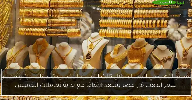 سعر الذهب في مصر يشهد ارتفاعًا مع بداية تعاملات الخميس