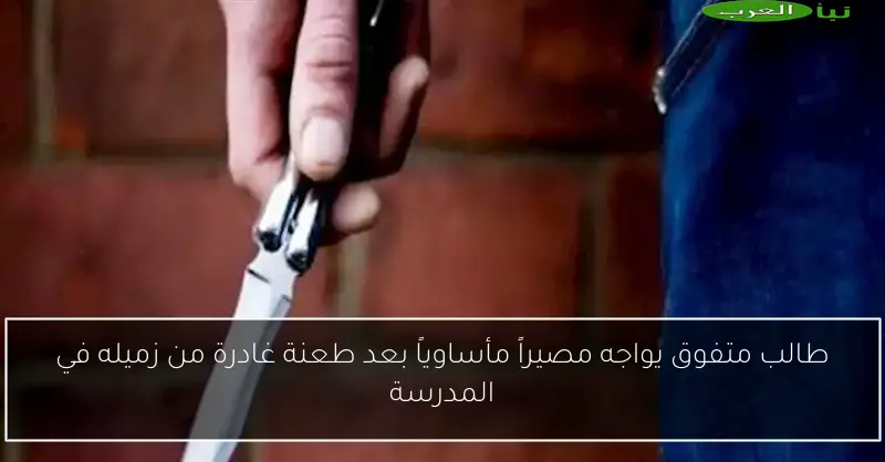 طالب متفوق يواجه مصيراً مأساوياً بعد طعنة غادرة من زميله في المدرسة