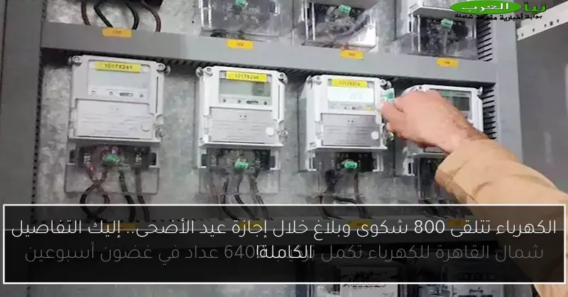 الكهرباء تتلقى 800 شكوى وبلاغ خلال إجازة عيد الأضحى.. إليك التفاصيل الكاملة!