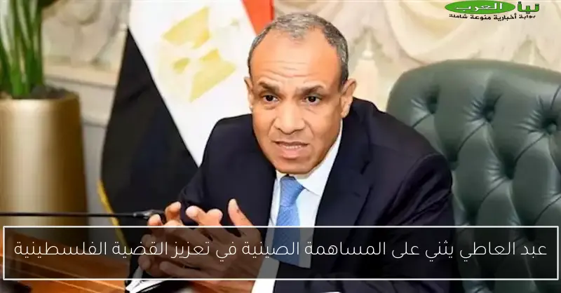 عبد العاطي يثني على المساهمة الصينية في تعزيز القضية الفلسطينية